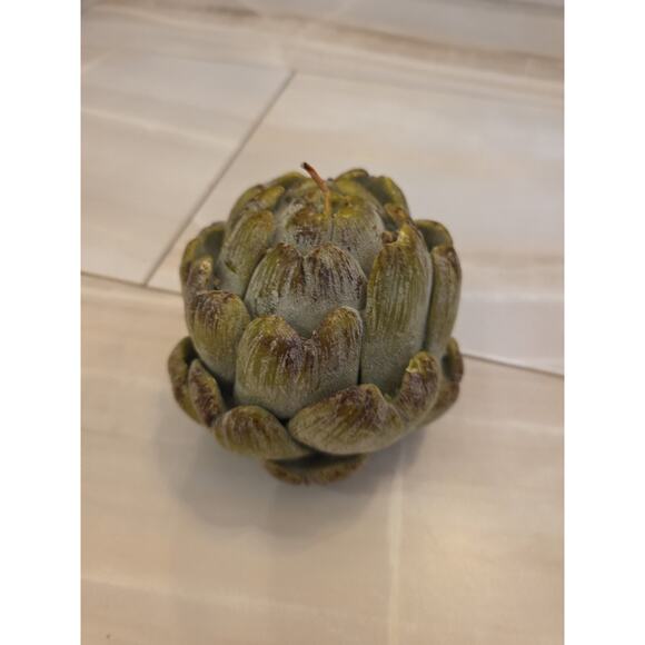 Vintage Artichoke Candle 4” X 4” - Picture 2 of 16